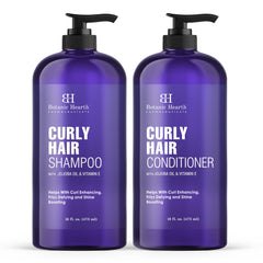 Botanic Hearth curly shampoo bottle with sulfate-free detangling for defined curls