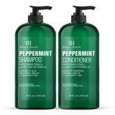 Botanic Hearth peppermint shampoo bottle promotes refreshing scalp care
