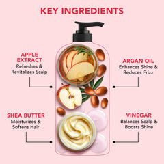 Botanic Hearth shampoo pouring to show rich clarifying texture and lather