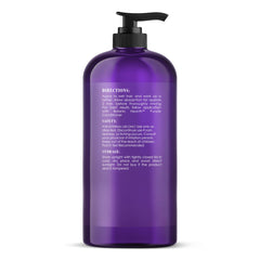Botanic Hearth purple shampoo bottle pour captures even application for balanced color.