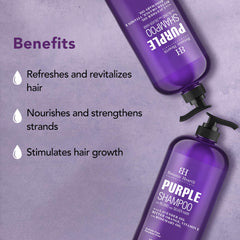 Botanic Hearth purple shampoo lather shows rich, gentle cleansing and toning.