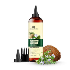 Botanic Hearth rosemary oil bottle demonstrates scalp nourishment for healthier hair.