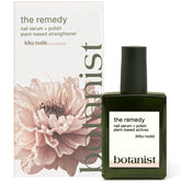 Botanist Nails The Remedy bottle closeup highlights non-toxic nude strengthening formula