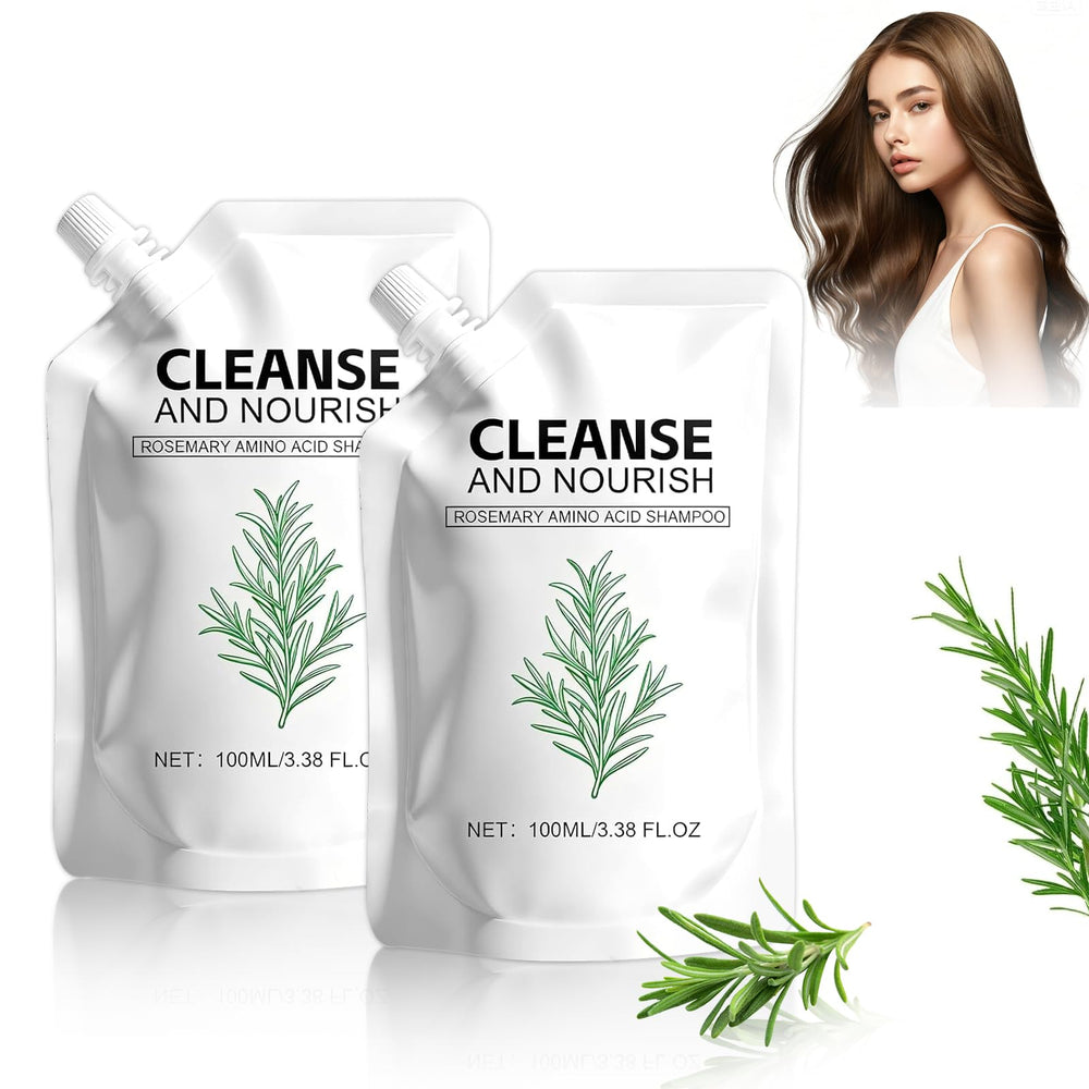 Botou Rosemary Amino Acid Shampoo bottle front highlights natural aroma and hair-strengthening potential