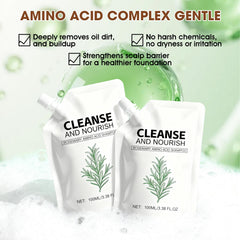 Botou Rosemary Amino Acid Shampoo pump-dispensing facilitates easy daily application