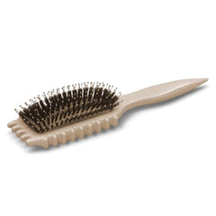 Bounce Curl EdgeLift Brush tan closeup of bristles for smooth glide and defined curls