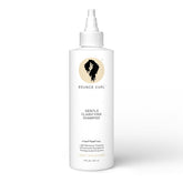 Bounce Curl Enzyme Gentle Clarifying Shampoo bottle pour shows balanced moisture.