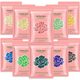 Bouvetan hard wax beads color pack front showing vibrant color variety for at-home waxing