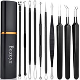 Boxoyx pimple popper tool kit set for convenient at-home blemish removal