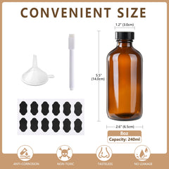 BPFY amber Boston bottle close-up showing a tight seal for essential oils
