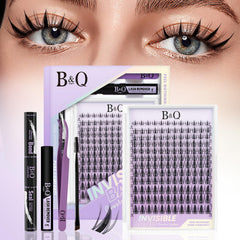 B&Qaugen Fairy Lash Clusters Kit 144 pieces for natural volume