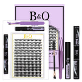 B&Qaugen Lash Clusters Kit tray close-up for easy at-home DIY lash application