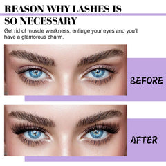 B&Qaugen wispy lash clusters closeup showing realistic, lightweight look for natural wear.