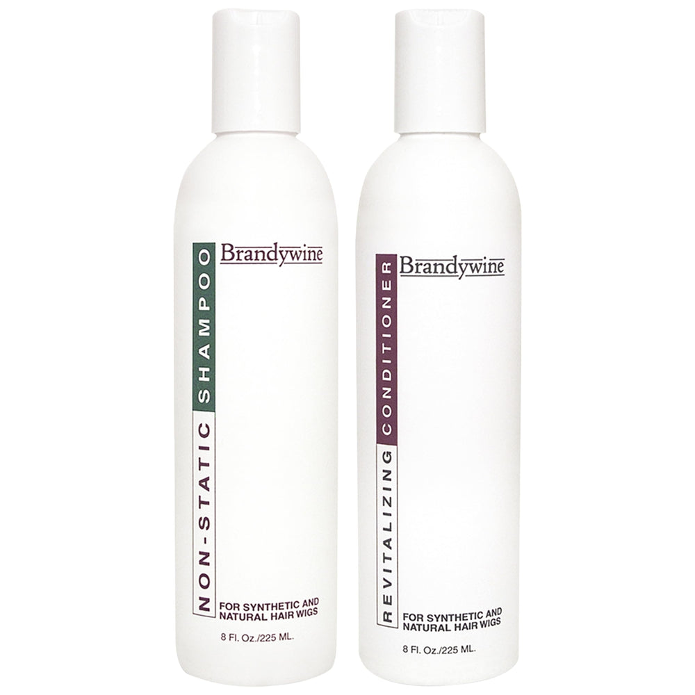 Brandywine anti-static shampoo packaging for wigs and extensions