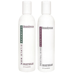 Brandywine anti-static shampoo packaging for wigs and extensions