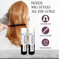 Brandywine wig spray aerosol used on hairpieces and toppers for a natural look