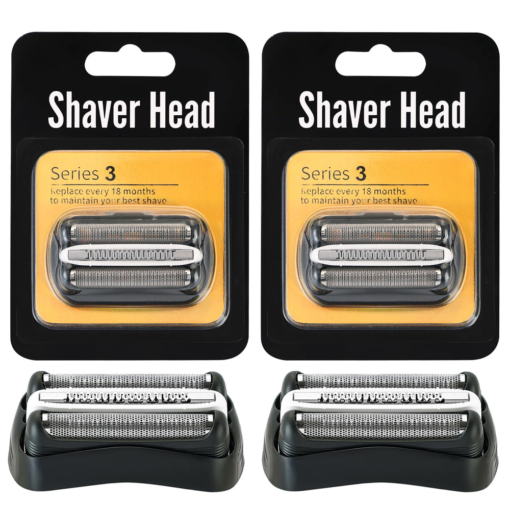 BRAVIKERLY Series 3 32B replacement head—front view for a close, comfortable shave.