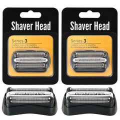 BRAVIKERLY Series 3 32B replacement head—front view for a close, comfortable shave.
