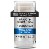 Bravo Sierra deodorant packaging highlights aluminum-free formula for everyday protection.