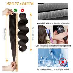 Brbeawor body wave bundles close-up shows durable double machine weft