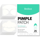 Breiboz pimple patches 24hr care pack shown with packaging, offering overnight protection and absorption.