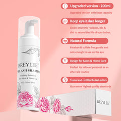 BREYLEE cleansing brush for eyelashes shown delivering precise lash cleaning action.