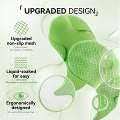 BREYLEE eye patches grid design demonstrating secure fit during wear