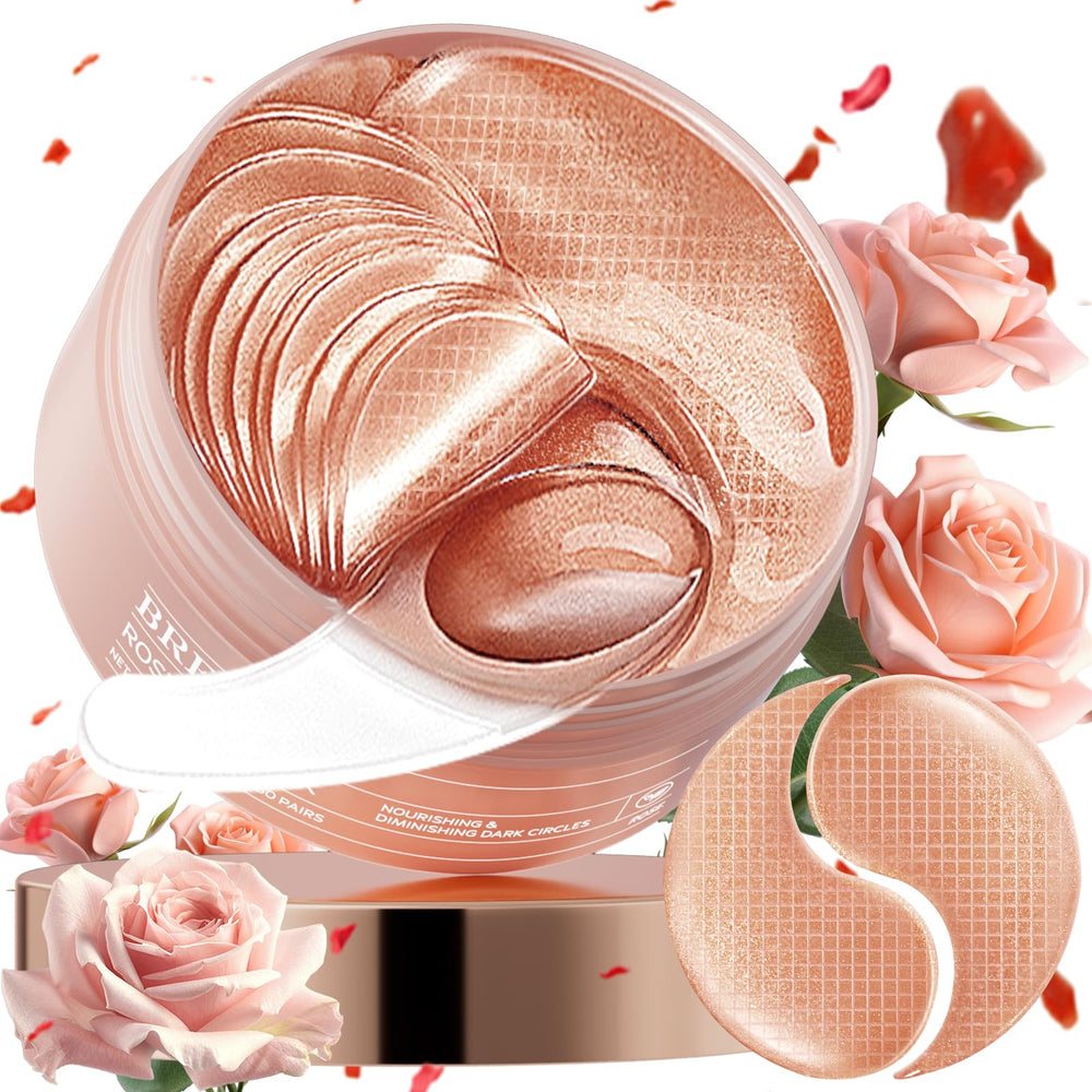 BREYLEE Rose Eye Mask packaging suggests convenient hydration for tired eyes.