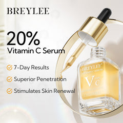 BREYLEE Vitamin C Serum apply morning and night for smoother, radiant skin