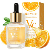 BREYLEE Vitamin C Serum face bottle pour shows easy morning application for brighter skin