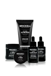 Brickell Men's Complete Defense Night Cream jar with rich, soothing nighttime texture.