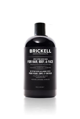 Brickell Men's Rapid Wash 3in1 bottle-pour for quick clean of hair, body and face.