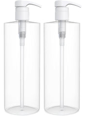 BRIGHTFROM Empty Shampoo Pump Bottles pump closeup demonstrates precise dispensing for mess-free routines.