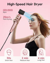 Brightup Air Wrap Hair Styler Cool-Air Tech highlights reduced heat exposure while finishing curls.