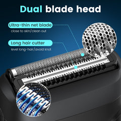 Brightup mini travel shaver side view highlighting pocket-friendly size