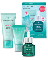 BRING GREEN Tea Tree CICA Set packaging for gift-ready skincare