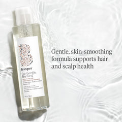 Briogeo Be Gentle Be Kind lather texture preview shows gentle cleansing without harsh strips