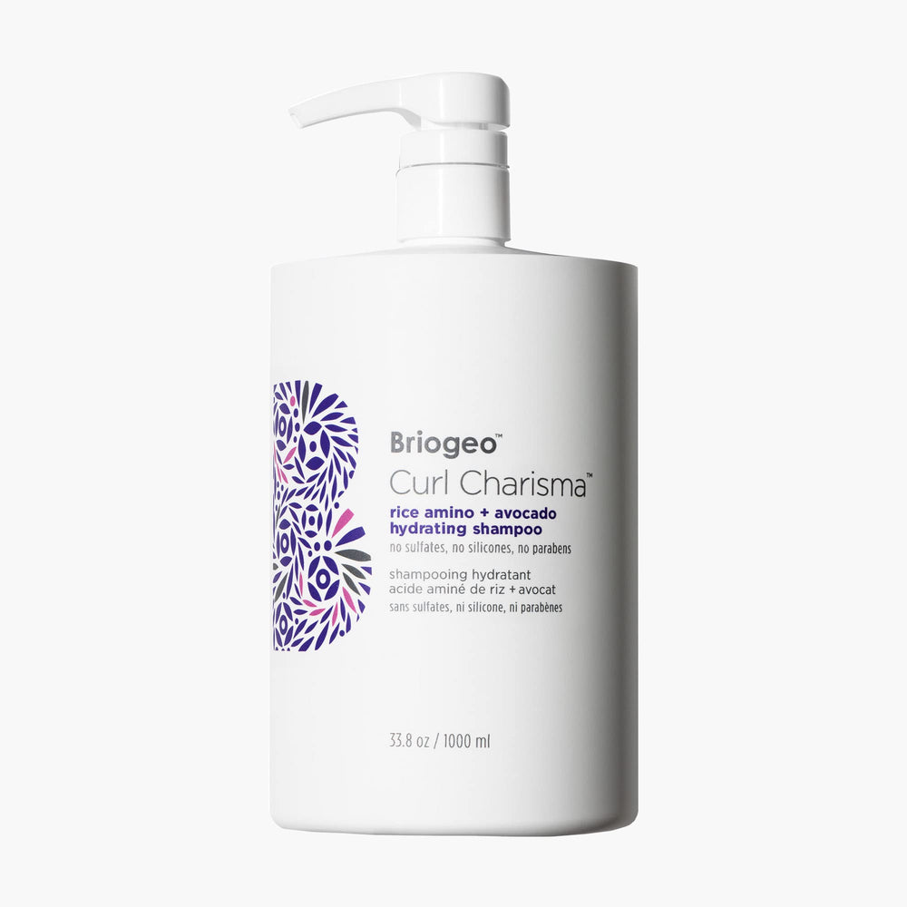 Briogeo Curl Charisma bottle front showing hydrating shampoo for defined curls.
