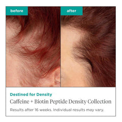 Briogeo Destined for Density conditioner bottle supports smoother, thicker-feeling hair after use.