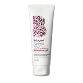 Briogeo Farewell Frizz heat protectant bottle shows heat protection up to 450°F for a smooth blowout.