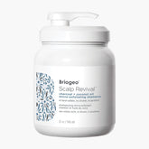 Briogeo Scalp Revival charcoal-coconut bottle showcases detoxifying scalp care.