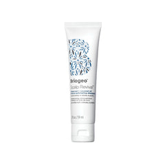 Briogeo Scalp Revival bottle with charcoal swirl suggests detoxified scalp and refreshed strands