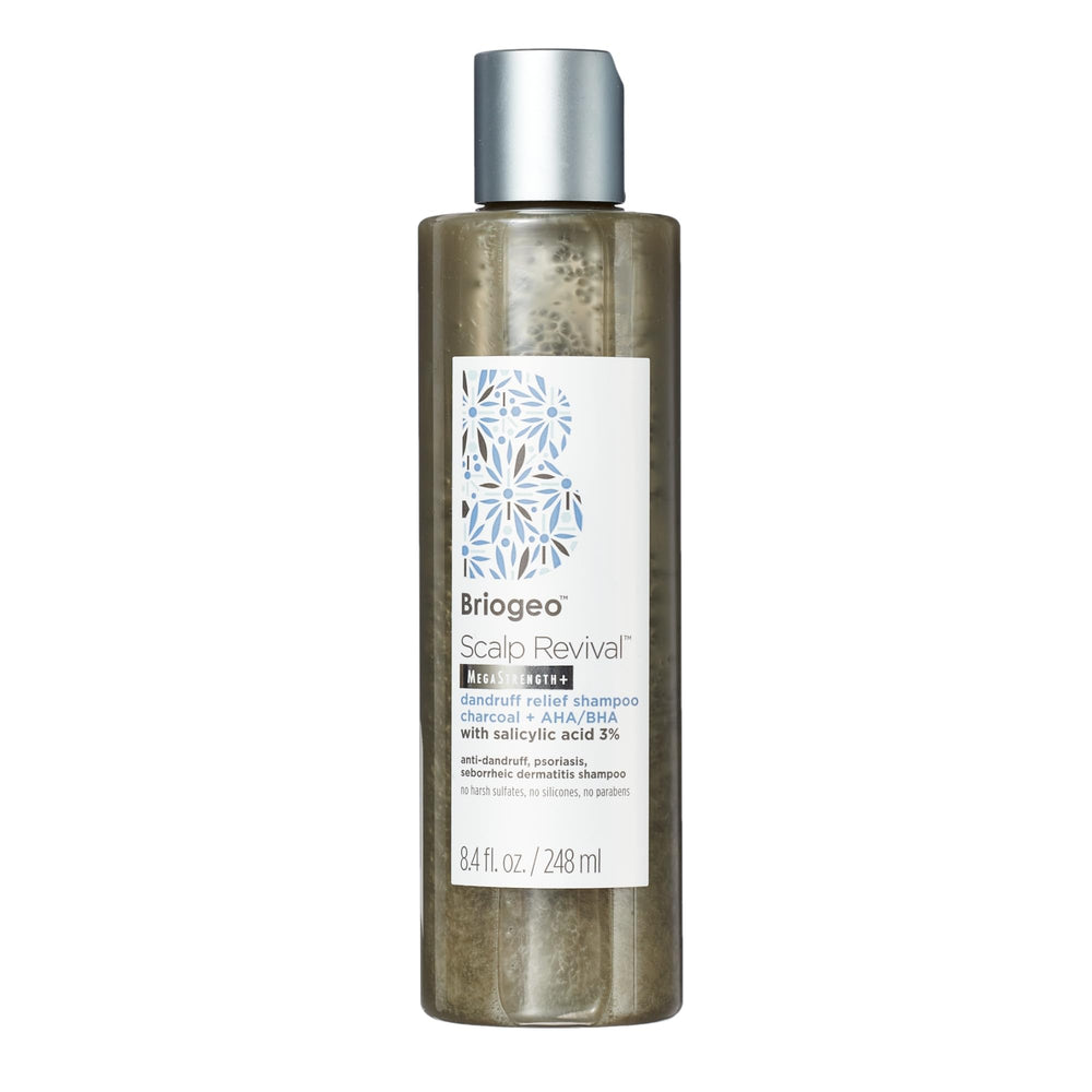 Briogeo Scalp Revival Megastrength bottle pour for easy scalp relief