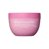 Briogeo Superfoods packaging highlights vegan and cruelty-free formula for healthy, hydrated hair.