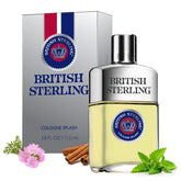 British Sterling Cologne Splash bottle—premium scent for daily confidence and style.