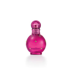 Britney Spears Fantasy bottle front with sparkling pink design for feminine allure.