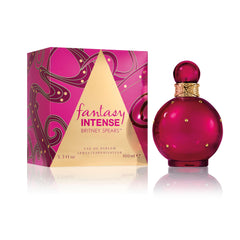 Britney Spears Fantasy Intense label highlighting premium branding.