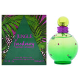 Britney Spears Jungle Fantasy bottle close-up showcases vibrant color for daytime appeal.