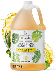 Brittanie's Thyme bergamot-lime bottle offers uplifting aroma for refreshing daily cleansing