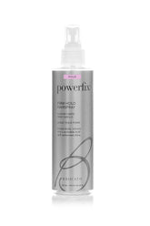 Brocato Powerfix hairspray bottle providing firm hold for all-day style.